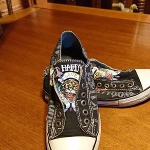 Ed hardy slip on sneakers Any 10 items for $20!